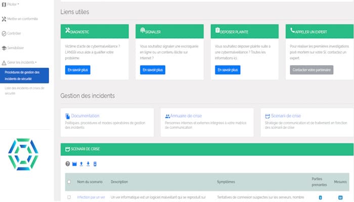 Scénarios de gestion des incidents de sécurité dans Eyako